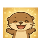 キラキラおててのコツメカワウソ2@SFW（個別スタンプ：1）