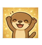 キラキラおててのコツメカワウソ2@SFW（個別スタンプ：5）