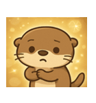 キラキラおててのコツメカワウソ2@SFW（個別スタンプ：11）