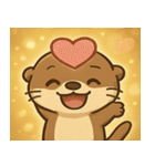 キラキラおててのコツメカワウソ2@SFW（個別スタンプ：14）