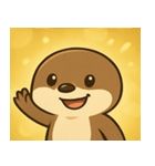 キラキラおててのコツメカワウソ2@SFW（個別スタンプ：21）