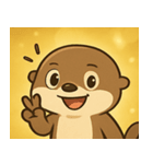 キラキラおててのコツメカワウソ2@SFW（個別スタンプ：29）