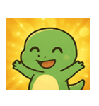 キラキラ☆ティラノでござる@SFW（個別スタンプ：1）