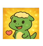 キラキラ☆ティラノでござる@SFW（個別スタンプ：14）