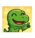 キラキラ☆ティラノでござる@SFW（個別スタンプ：19）