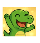 キラキラ☆ティラノでござる@SFW（個別スタンプ：21）