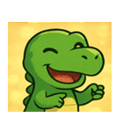 キラキラ☆ティラノでござる@SFW（個別スタンプ：22）