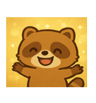 ちょい光タヌキ@SFW（個別スタンプ：1）