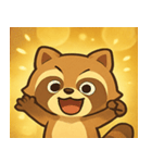 ちょい光タヌキ@SFW（個別スタンプ：19）