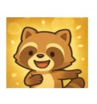 ちょい光タヌキ@SFW（個別スタンプ：22）