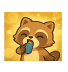 ちょい光タヌキ@SFW（個別スタンプ：24）