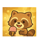 ちょい光タヌキ@SFW（個別スタンプ：25）