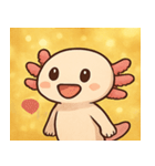 キラキラえらのウーパールーパー@SFW（個別スタンプ：14）