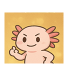 キラキラえらのウーパールーパー@SFW（個別スタンプ：21）