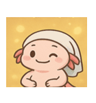 キラキラえらのウーパールーパー@SFW（個別スタンプ：25）