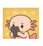 キラキラえらのウーパールーパー@SFW（個別スタンプ：26）