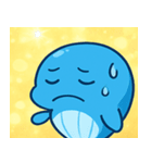 キラキラしっぽのクジラ@SFW（個別スタンプ：1）