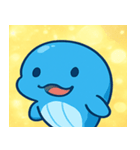 キラキラしっぽのクジラ@SFW（個別スタンプ：3）