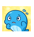 キラキラしっぽのクジラ@SFW（個別スタンプ：4）