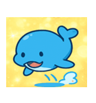 キラキラしっぽのクジラ@SFW（個別スタンプ：5）