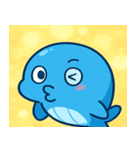 キラキラしっぽのクジラ@SFW（個別スタンプ：14）