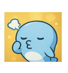キラキラしっぽのクジラ@SFW（個別スタンプ：18）
