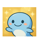 キラキラしっぽのクジラ@SFW（個別スタンプ：19）