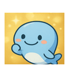 キラキラしっぽのクジラ@SFW（個別スタンプ：21）