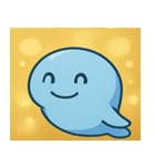 キラキラしっぽのクジラ@SFW（個別スタンプ：28）