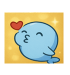 キラキラしっぽのクジラ@SFW（個別スタンプ：31）