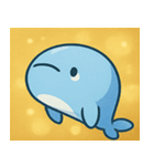 キラキラしっぽのクジラ@SFW（個別スタンプ：32）