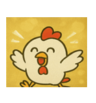 キラキラニワトリの毎日@SFW（個別スタンプ：3）