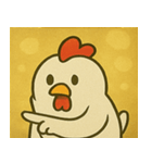キラキラニワトリの毎日@SFW（個別スタンプ：12）