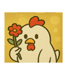 キラキラニワトリの毎日@SFW（個別スタンプ：15）