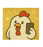キラキラニワトリの毎日@SFW（個別スタンプ：16）