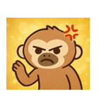 キラキラだけど本気なテナガザル@SFW（個別スタンプ：2）