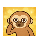 キラキラだけど本気なテナガザル@SFW（個別スタンプ：3）