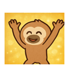 キラキラだけど本気なテナガザル@SFW（個別スタンプ：5）