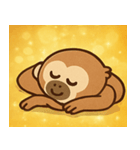 キラキラだけど本気なテナガザル@SFW（個別スタンプ：9）