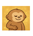 キラキラだけど本気なテナガザル@SFW（個別スタンプ：29）
