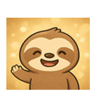 キラキラだけど動かぬナマケモノ@SFW（個別スタンプ：1）