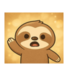 キラキラだけど動かぬナマケモノ@SFW（個別スタンプ：3）