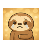 キラキラだけど動かぬナマケモノ@SFW（個別スタンプ：4）