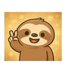 キラキラだけど動かぬナマケモノ@SFW（個別スタンプ：13）