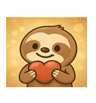 キラキラだけど動かぬナマケモノ@SFW（個別スタンプ：14）