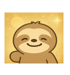 キラキラだけど動かぬナマケモノ@SFW（個別スタンプ：18）