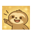 キラキラだけど動かぬナマケモノ@SFW（個別スタンプ：19）