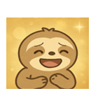 キラキラだけど動かぬナマケモノ@SFW（個別スタンプ：21）