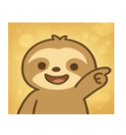 キラキラだけど動かぬナマケモノ@SFW（個別スタンプ：22）