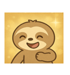 キラキラだけど動かぬナマケモノ@SFW（個別スタンプ：23）